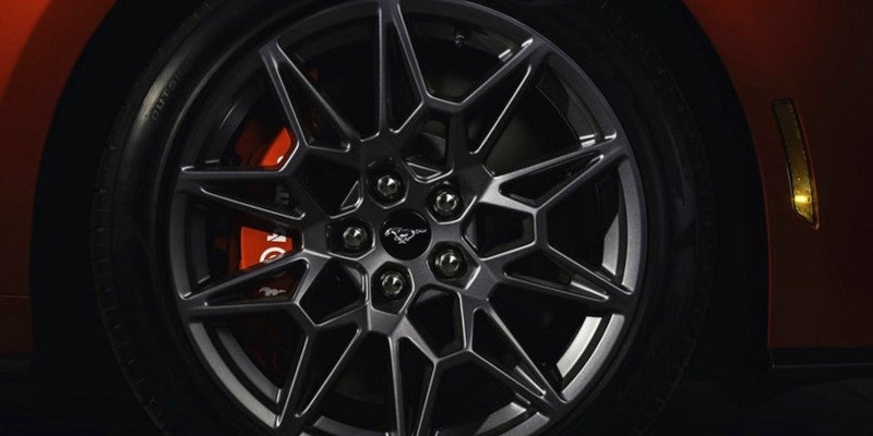 Ford Mustang wheel close-up